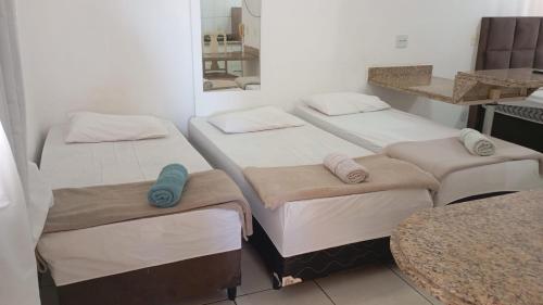 1 double bed, 3 twin beds