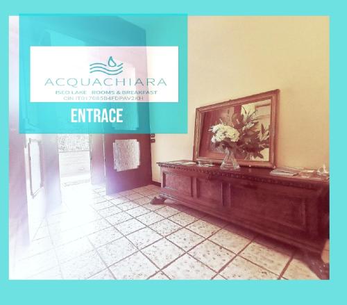 入口, ACQUACHIARA ISEO CENTER BED AND BREAKFAST villa with PARKING inside Foresteria in 伊塞歐