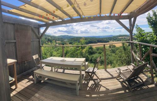 Rõdu/terrass, L'escalette in Vernoux-en-Vivarais