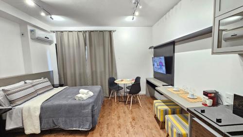 Studio decorado a uma quadra do Shoping Ibirapuera, San Paolo