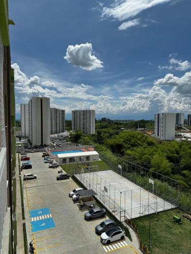 Moderno apartamento con balcon y vista al guadual, Piscina y parqueadero in San Joaquin