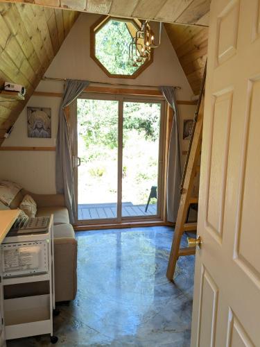 Tree Ring Cabin on 33 Acres in Powell River, Canada