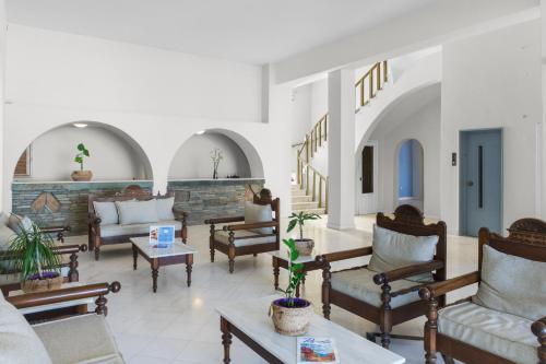 Lobby, Pandrossos Hotel in Paros Island