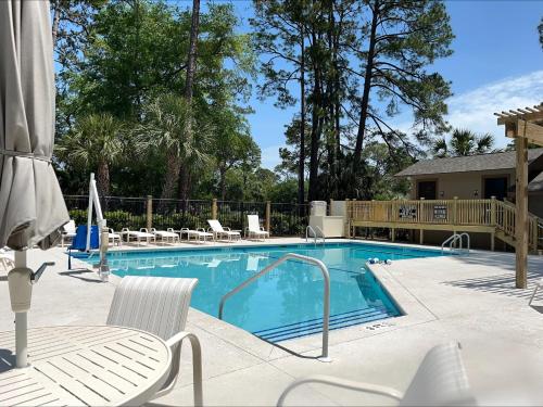 Swimming pool, 1405 South Beach Villas at The Sea Pines Resort in South Beach