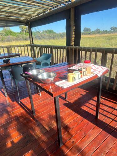 Balcony/terrace, Nyati House in Khwai
