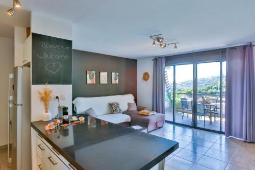 ระเบียง/ชานเรือน, Blue Horizon - Le Panorama Moeara - Vue Mer in ปาเปียรี