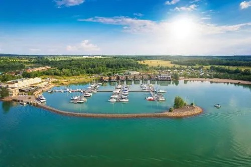 LAGOVIDA Leuchtturm am Störmthaler See in Großpösna, Deutschland