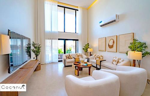 Közös társalgó / TV, كوكنت بيتش للعائلات CoConut Beach For family (كوكنت بيتش للعائلات CoConut Beach For family) in Durrat Al-Arus