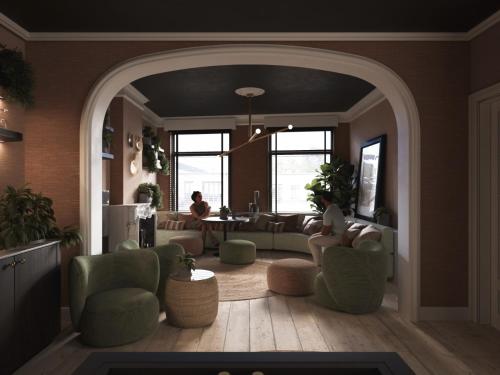 共用Lounge/電視區, 赫倫維斯住宿加早餐旅館 (B&B Herenhuis) in 伊澤海姆
