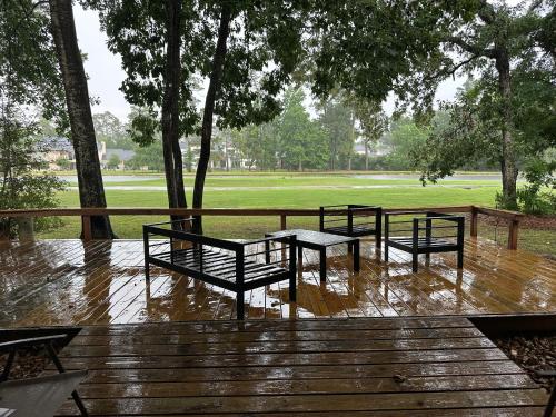 Timber Top golf course view in The Woodlands, USA