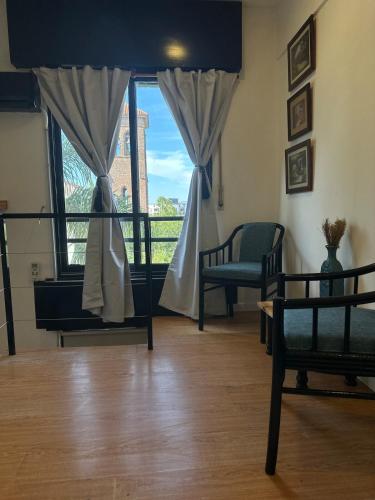 alojamiento con cama doble para relajarse en familia