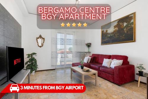 Bergamo Centre - 3min from BGY Airport, WiFi, AC, Bergamo