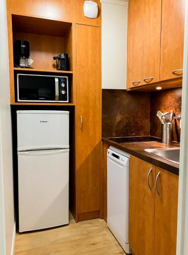 Küche, Residence Les Vallees Labellemontagne in La Bresse