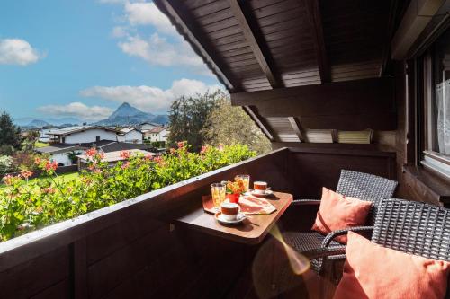 Kilátás, Appartementhaus Ederegger in Ebbs