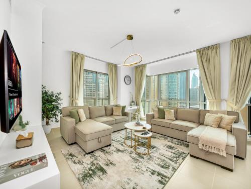 Luxury two Bedroom Apartment I Front row Downtown with Private Fountain & Burj View by Luxury Space, Dubaj (zdjęcie 5)