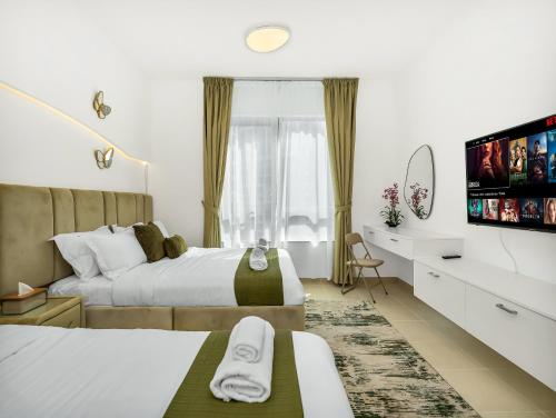 Luxury two Bedroom Apartment I Front row Downtown with Private Fountain & Burj View by Luxury Space, Dubaj (zdjęcie 9)