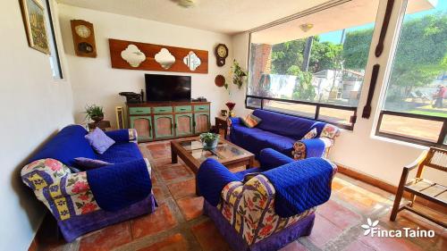 Közös társalgó / TV, Finca Taino. Hermosa casa con alberca in Las Fincas