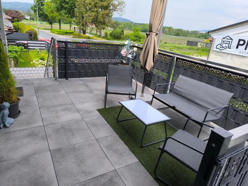 Balcony/terrace, Stadt und See Nahes Appartment in Klagenfurt