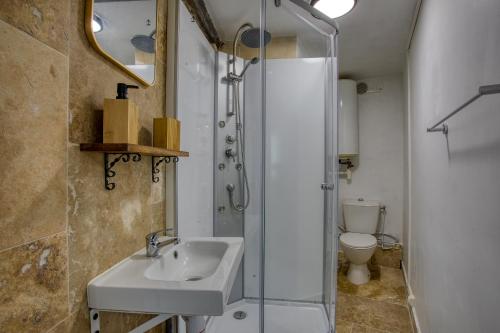 حمام, 2 pièces, centre historique, climatisé, Eperia (2 pieces, centre historique, climatise, Eperia) in Sarlat-la-Caneda City Center