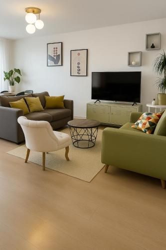 Agréable 3 pièces - 8P - Parking - Séjour idéal Paris Proche Gare - Location saisonnière - La Courneuve