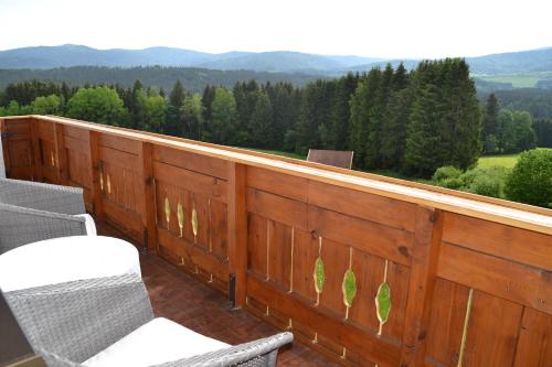 Balkon/teras, Gastehaus Rachelblick in Frauenau
