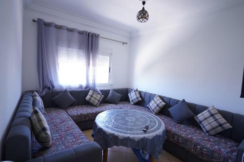 One-Bedroom Apartment room in 732 Appartement familial à louerà martil 2 bedroom apartment living room 3rd floor