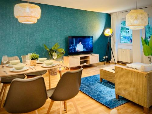 Boho-Apartment mit Terrasse - Ruhig & Zentrumsnah, Drážďany (fotografie 7)