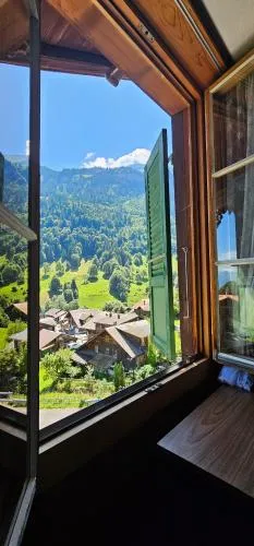 The Saxeten at alps in Saxeten, Schweiz