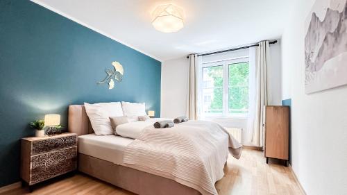 Leipzig Stadtzentrum - Ruhiges City Apartment mit kostenfreiem Stellplatz bis 1,50m Fahrzeughöhe, Лейпциг