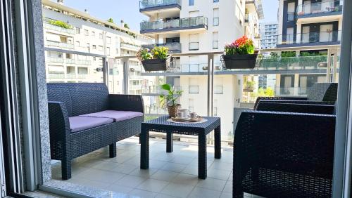 Balkons/terase, Skyline Milano - Exclusive Garage & Terrace in Quartiere Adriano