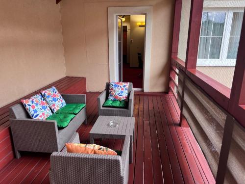 Balcony/terrace, Aura - Hotel & Restaurant & Sauna in Zielona Gora