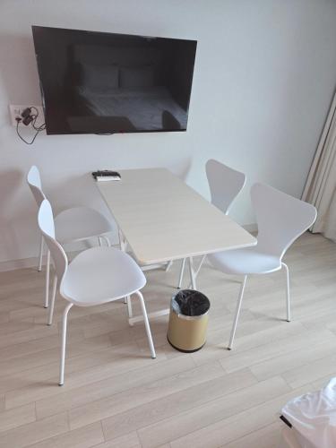 부산 광안레지던스 (Gwangan Residence) 게스트하우스 레스토랑