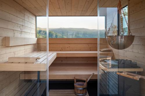 Sauna, WALDWEIT Rheingau Hotel und Retreat in Kiedrich