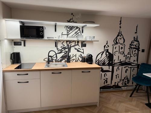 virtuve, Apartmán U Baziliky (Apartman U Baziliky) in Svati Kopečeka