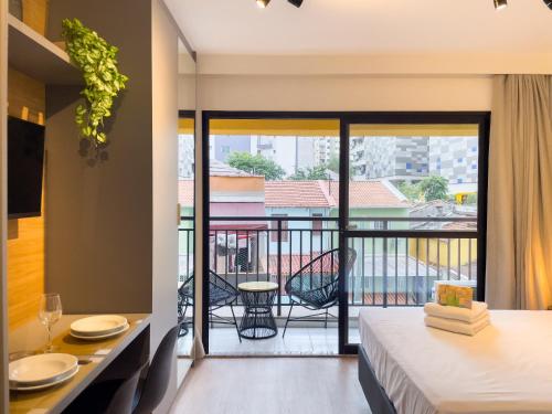My One Bela Vista (NR) - Studios por temporada, Сан-Паулу