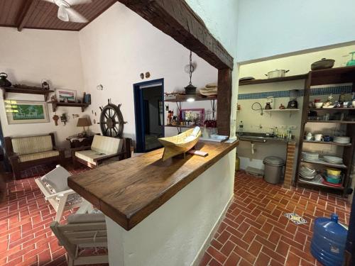 Konyha, Natureza e Mar- Casa com Píer (Natureza e Mar- Casa com Pier) in Praia de Itapecerica