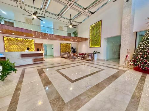 Lobby, Stylish Studio Samana Bay View, Pool and Gym Access in Samana Town Center