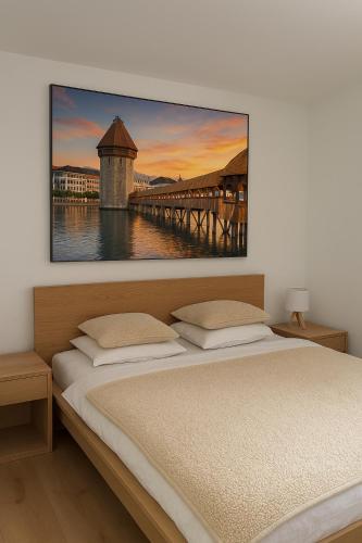 Moderne Zimmer in Luzern Kriens in Luzern, Schweiz