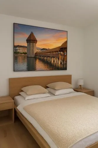 Moderne Zimmer in Luzern Kriens in Luzern, Schweiz