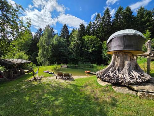حديقة, Ferienwohnung Waldidyll in Haibach