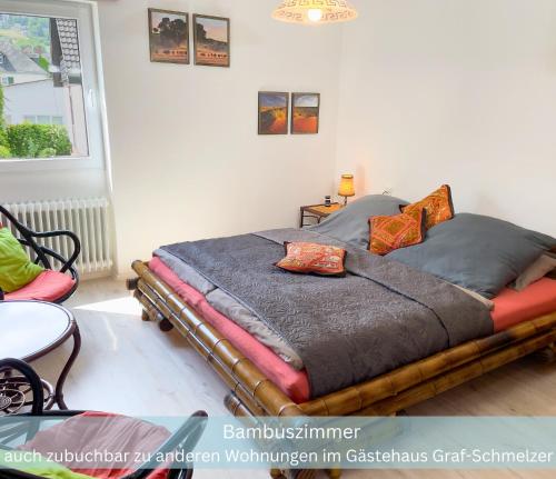 Bambuszimmer mit großem Dachgarten im Gästehaus Graf-Schmelzer
