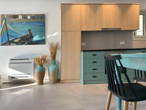 virtuve, Aura Suites in Lipsi