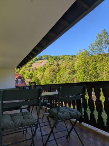 Kilátás, Ferienwohnung Winehouse - Urlaub bei der Winzerfamilie Zink in Zeil am Main