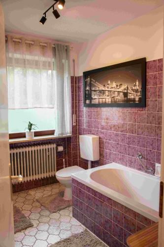 Fürdőszoba, Ferienwohnung Winehouse - Urlaub bei der Winzerfamilie Zink in Zeil am Main