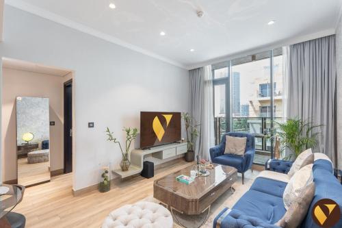 Vogue One Bedroom Apartment at Chaimaa Avenue JVC with Balcony, Pool and Gym Access, Near Park and Circle Mall, Dubaj (fotografie 2)