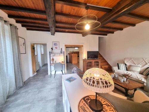 Gîte de deux maisons mitoyennes avec animaux admis, terrasse champêtre - FR-1-496-304 (Gite de deux maisons mitoyennes avec animaux admis, terrasse champetre - FR-1-496-304) in Belmont-de-la-Loire