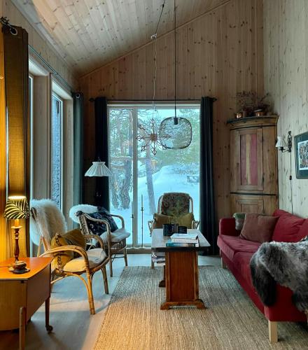 Viesnīcas āriene, Family Cabin With Views In Hillestad in Ovre Ramse