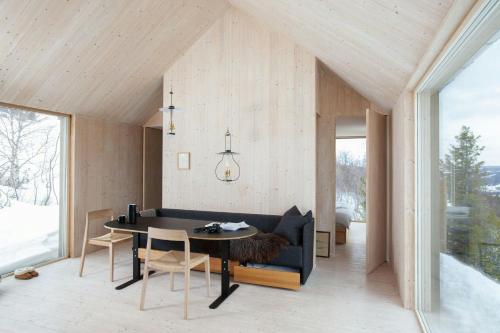Viesnīcas āriene, Designer Cabin With Mountain Views In Valdres in Vevle