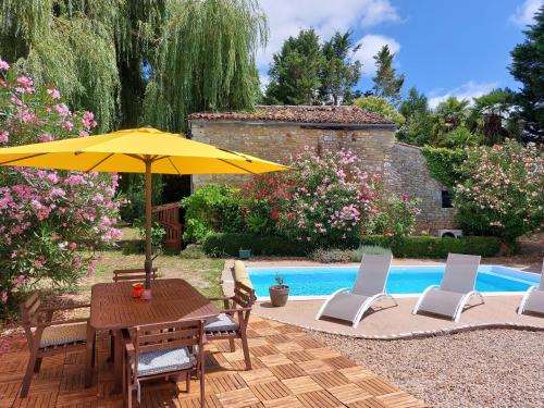 Pause Charentaise chambre avec piscine