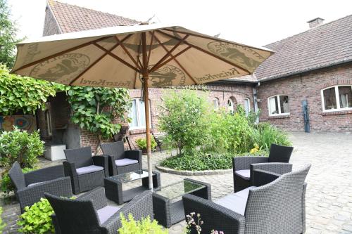Dārzs, Vakantiewoning Nijkenhof in Vollezele